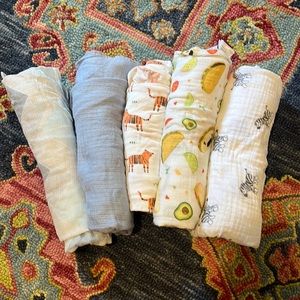 Set of 5 Swaddles